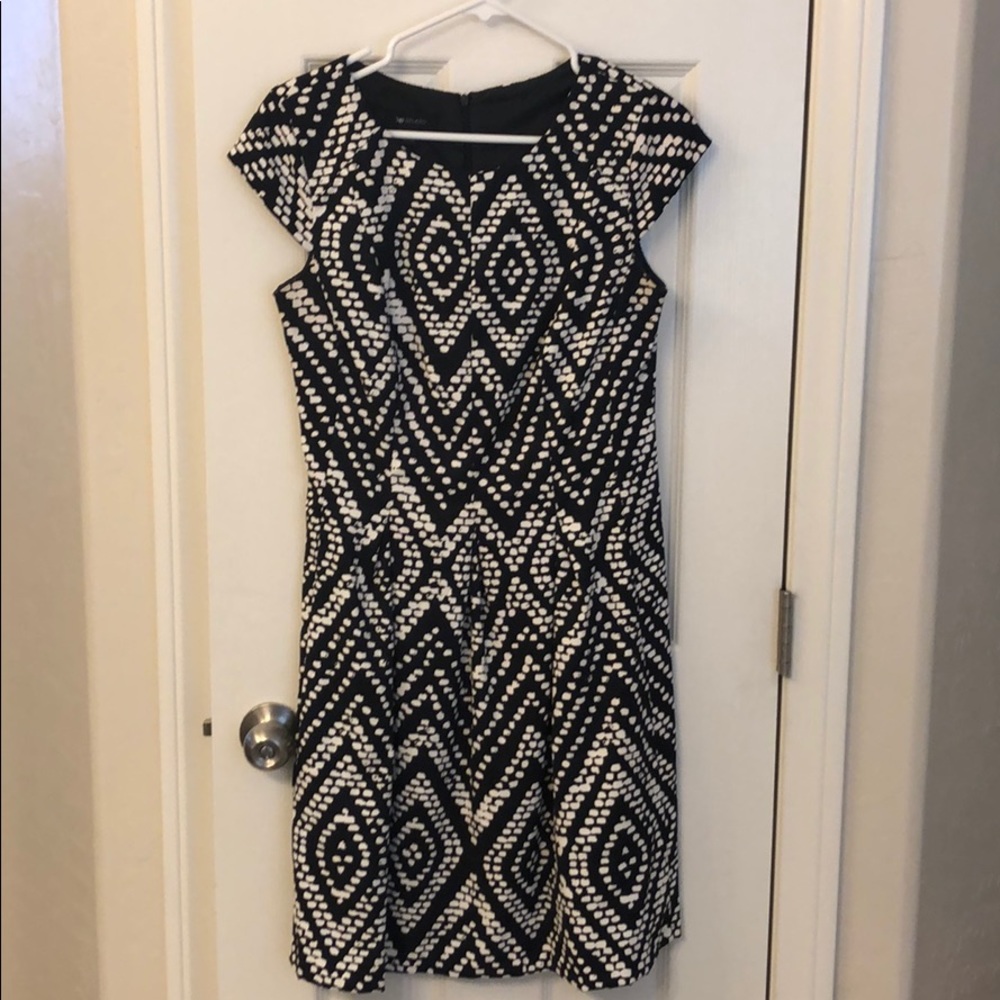 AB Studio black and white dress